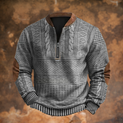 Luca™|Retro Zip Sweater