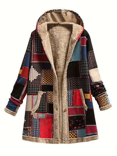 Arwen™ – PLUSH PRINTED HOODED JACKET