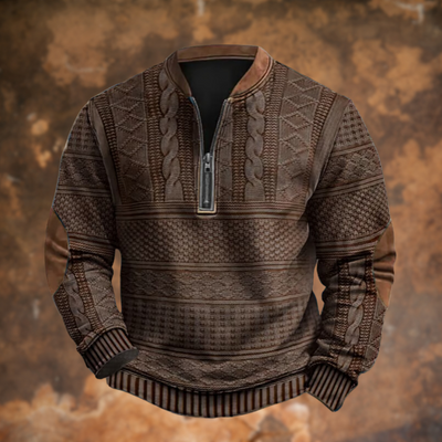 Luca™|Retro Zip Sweater