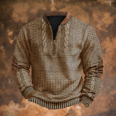 Luca™|Retro Zip Sweater