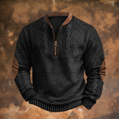 Luca™|Retro Zip Sweater