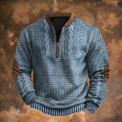 Luca™|Retro Zip Sweater