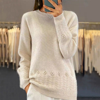 ALMA™ - FLORAL KNIT SWEATER
